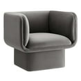 thumbnail image 1 of Tate Performance Velvet Accent Chair in Storm Gray, 1 of 9