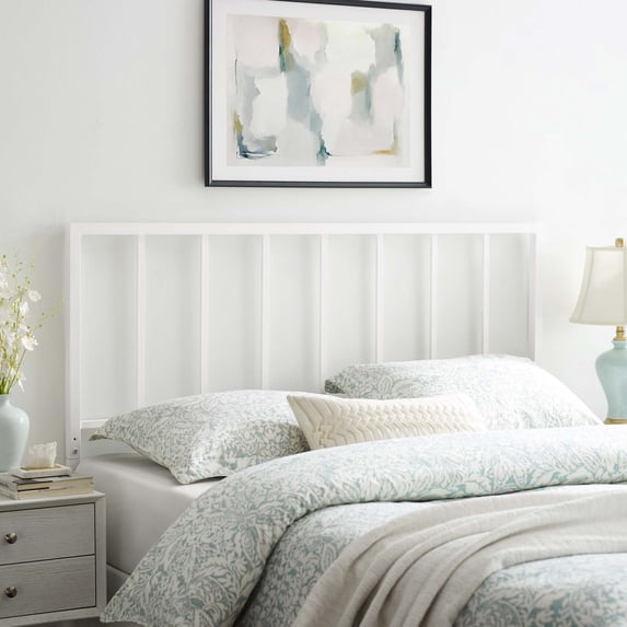 Modway Tatum Full Metal Headboard in White