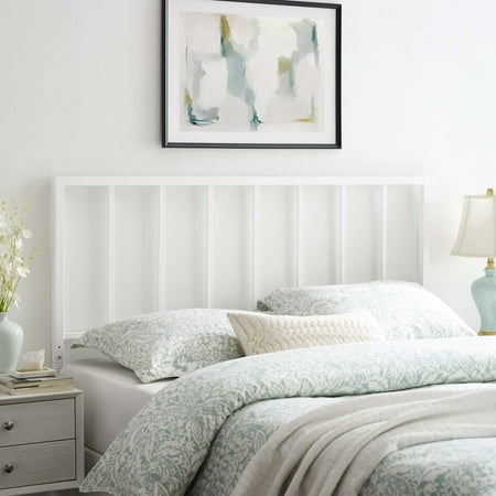Modway Tatum King Metal Headboard in White