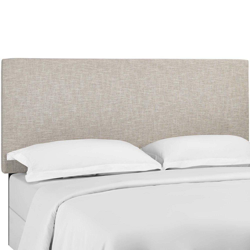 Modway Taylor King and California King Linen Fabric Headboard in Beige