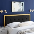 thumbnail image 1 of Modway Teagan Tufted King Performance Velvet Headboard in Gold Black, 1 of 7