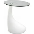 thumbnail image 1 of Modway Teardrop Accent Side Table with Glass Top, Multiple Colors, 1 of 4