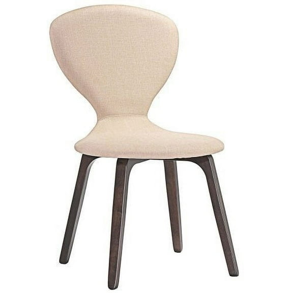 Modway Tempest Dining Side Chair in Walnut Brown