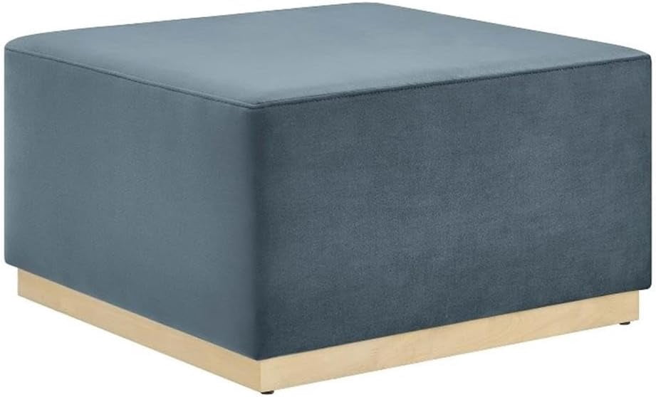 Pinth Base Rectangular Ottman Modway Tilden 28 Inch Square Performance Velvet Upholstered Ottoman in ...