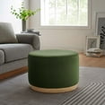 thumbnail image 1 of Modway Tilden Large 23" Round Performance Velvet Upholstered Ottoman, 1 of 8