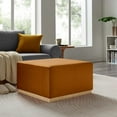 thumbnail image 1 of Tilden Ottoman in Rust Natural, 1 of 9