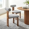 thumbnail image 1 of Torian Dining Chair Set of 2 in Walnut Light Gray, 1 of 10