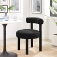 thumbnail image 1 of Modway Toulouse Boucle Fabric Dining Chair in Black, 1 of 9