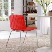 Modway Trace Dining Side Chair in Red