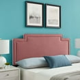 thumbnail image 1 of Modway Transfix Performance Velvet Twin Headboard in Dusty Rose, 1 of 9