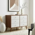 thumbnail image 1 of Modway Transmit 47" Dresser in Walnut White, 1 of 8