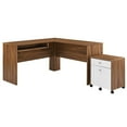 thumbnail image 1 of Modway Transmit Particleboard MDF Wood Desk and File Cabinet Set in Walnut/White, 1 of 9