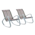 thumbnail image 1 of Modway Traveler Green Strip Patio Rocking Lounge Chair, 1 of 6