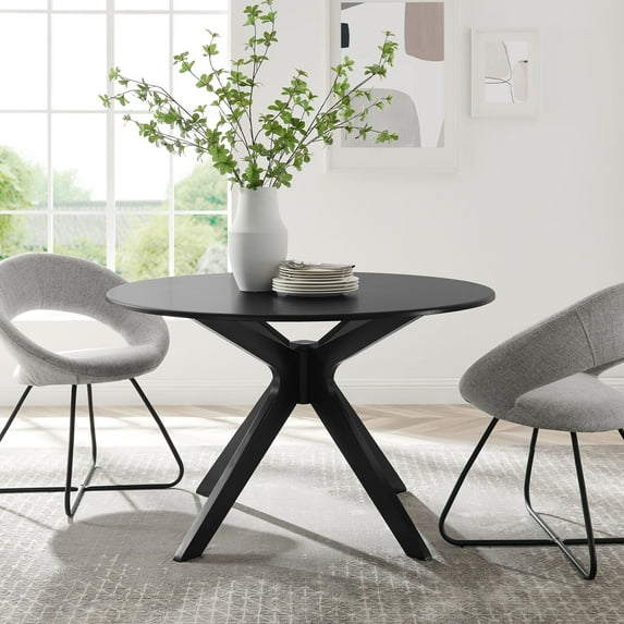 Modway Traverse 47" Dining Table in Black Black