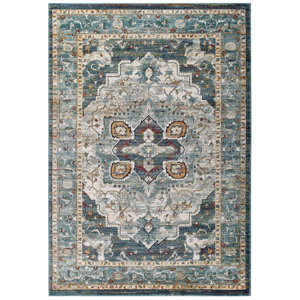 Diantha Multicolor Floral Synthetic 8' x 10' Area Rug
