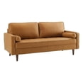 thumbnail image 1 of Modway Valour 73" Modern Top Grain Leather Upholstered Sofa in Tan, 1 of 9