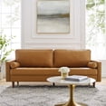 thumbnail image 1 of Modway Valour 81" Leather Sofa in Tan, 1 of 9