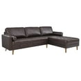thumbnail image 1 of Valour 98" Leather Sectional Sofa, 1 of 7