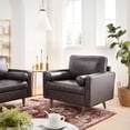 thumbnail image 1 of Modway Valour Leather Armchair in Brown, 1 of 9