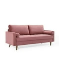 thumbnail image 1 of Modway Valour Performance Velvet Sofa in Dusty Rose, 1 of 10