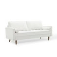 thumbnail image 1 of Modway Valour Performance Velvet Sofa in White, 1 of 10