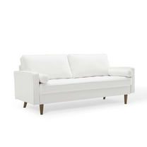 Modway Valour Performance Velvet Sofa in White
