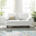 thumbnail image 1 of Modway Valour Performance Velvet Loveseat in White, 1 of 9