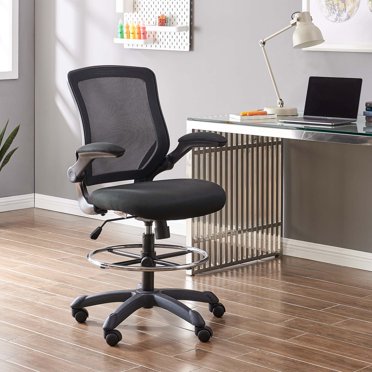 Modway Veer Drafting Stool, Gray - Walmart.com