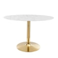 thumbnail image 1 of Modway Verne 48" Oval Artificial Marble Dining Table, 1 of 6
