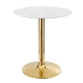 thumbnail image 1 of Verne 28" Artificial Marble Dining Table, 1 of 6