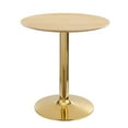 thumbnail image 1 of Modway Verne 28" Round Modern Wood & Metal Dining Table in Gold/Natural, 1 of 6