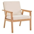 thumbnail image 1 of Modway Vero Ash Wood Outdoor Armchair in Natural and Beige, 1 of 8