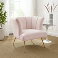 thumbnail image 1 of Modway Veronica Channel Tufted Performance Velvet Armchair in Pink, 1 of 8