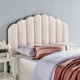 thumbnail image 1 of Modway Veronique Twin Performance Velvet Headboard in Pink, 1 of 9