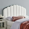 thumbnail image 1 of Modway Veronique Twin Performance Velvet Headboard in White, 1 of 9