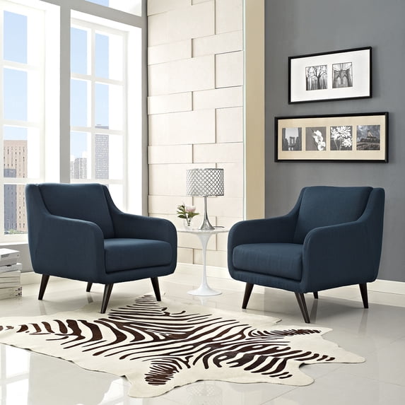 Modway Verve Armchairs Set of 2 in Azure
