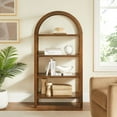 thumbnail image 1 of Modway Vexley 60 Inch Wide Arched Bookshelf in Walnut by Modway, 1 of 9