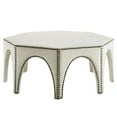 thumbnail image 1 of Modway Victory Modern Performance Velvet Ottoman in Ivory/Black, 1 of 8
