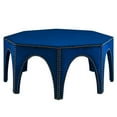 thumbnail image 1 of Modway Victory Modern Performance Velvet Ottoman in Navy/Black, 1 of 8
