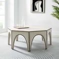 thumbnail image 1 of Modway Victory Performance Velvet Ottoman in Ivory, 1 of 7