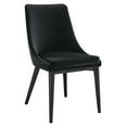 thumbnail image 1 of Viscount Performance Velvet Dining Chair Black, 1 of 9