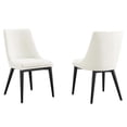 thumbnail image 1 of Modway Viscount 19" Modern Performance Velvet Dining Chair in White (Set of 2), 1 of 9