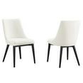 thumbnail image 1 of Modway Viscount 19" Modern Performance Velvet Dining Chair in White (Set of 2), 1 of 10