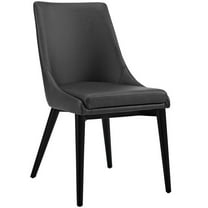 Modway Viscount Vegan Leather Dining Chair in Black