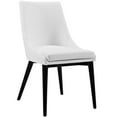 thumbnail image 1 of Modway Viscount Vegan Leather Dining Chair in White, 1 of 7