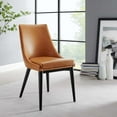 thumbnail image 1 of Modway Viscount Vegan Leather Dining Chair in Tan, 1 of 8