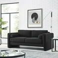 thumbnail image 1 of Modway Visible Boucle Fabric Sofa in Black, 1 of 9