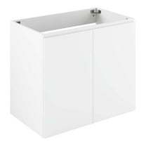 Modway Vitality 30" Wall-Mount Bathroom Vanity, Particleboard and Melamine, Gray
