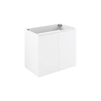 Modway Vitality 30" Wall-Mount Bathroom Vanity, Particleboard and Melamine, Gray