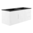 thumbnail image 1 of Modway Vitality 48" Double Sink Bathroom Vanity in White Black, 1 of 8